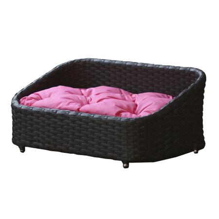 Imagem de Cama Pet Chaise Pet Retangular Fibra Sintética Alumínio - Cão e Gato - Trama Original