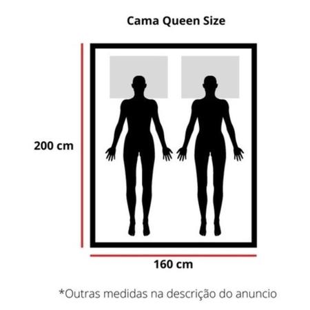 Imagem de Cama Queen Size Antares de Madeira Maciça Angelim Pedra/Tauari - Imbuia