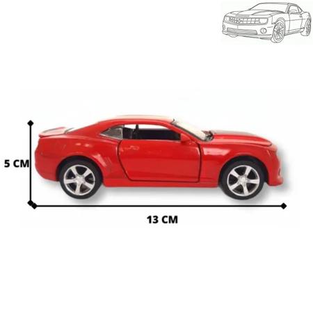 Imagem de Camaro Carrinho Ferro Miniatura Abre Porta Mala E Porta 13cm