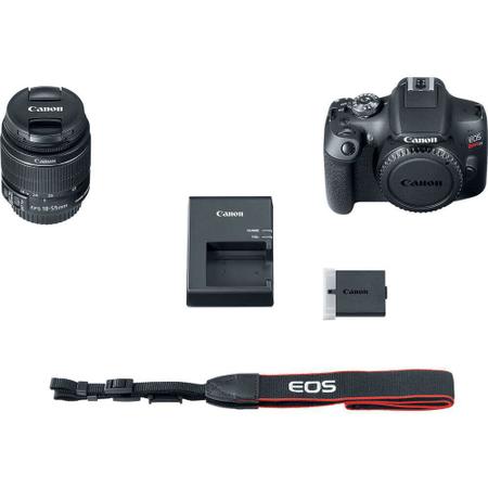 Imagem de Câmera Canon EOS Rebel T7+ Kit EF-S 18-55mm IS II