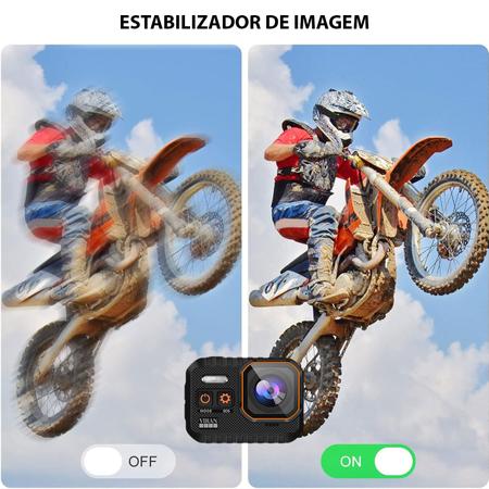 Imagem de Câmera de ação Wifi Filmadora Sport 4k SC02 Full Hd 20mp Mergulho Moto Bike Surf Prova D'água IP68