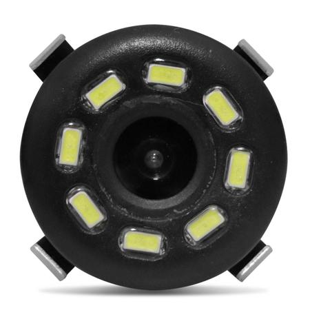 Imagem de Câmera de Ré Infravermelho Visão Noturna 8 LEDs Preto Para-Choque Colorida Espelho Retrovisor ou DVD