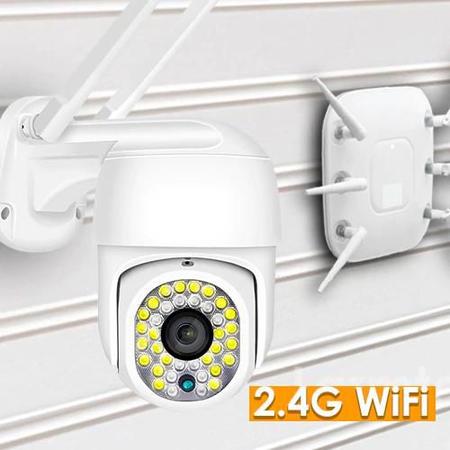Imagem de Câmera de Segurança IP66 1080p WIFI LarmTek Com Visão Noturna e Leds Brancos