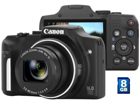 Imagem de Câmera Digital Canon PowerShot SX170 IS 16MP