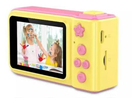 Imagem de Câmera Digital Crianças Display Hd Recarregável + Cartão de memória 32 gb