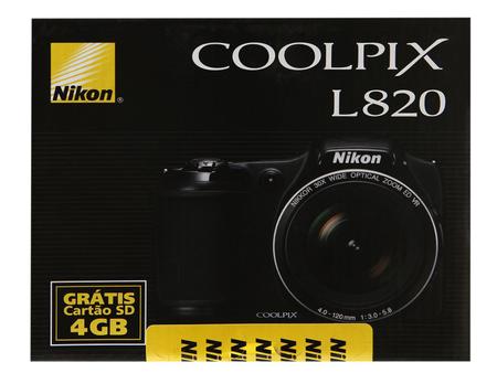 Imagem de Câmera Digital Nikon Coolpix L820 16MP LCD 3”
