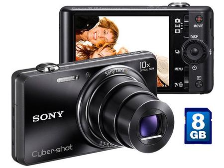 Câmera Digital Sony Cyber-Shot Série W DSC-WX100 - Tela 2,7” Zoom ...