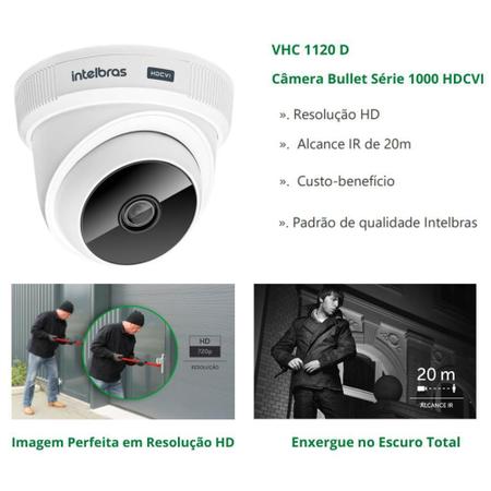 Imagem de Câmera Dome Com Alta Resolução VHC 1120 D Intelbras