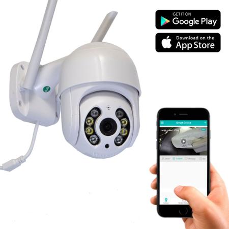 Camera Externa Ip Wifi Segurança Resistente Agua Full HD - PTZ 360.