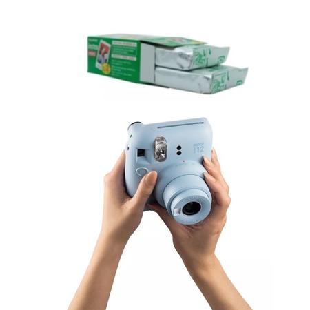 Imagem de Câmera Instantânea Fujifilm Instax Mini 12 Cor Azul com 20 Fotos