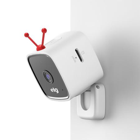 Câmera Interna Inteligente 1080p FullHD Wi-Fi - ELG SHCI603 Imagem de Câmera Interna Inteligente 1080p FullHD Wi-Fi - ELG SHCI603