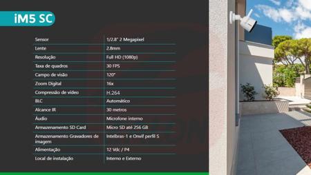 Imagem de Câmera IP Externa Wi-Fi Full HD IM5 SC Mibo Intelbras