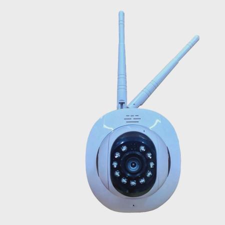 Imagem de Camera robo ip wi-fi 360º 2 antenas pet ou baba eletronica com aplicativo yoosee E cartão 32GB