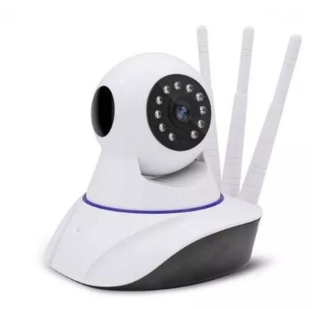 Imagem de Câmera Segurança Babá Wifi Robo 3 Antenas Visão Aplicativo Pelo Celular Sistema de Áudio Embutido - Envio em 24hs