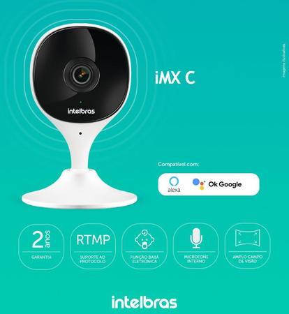 Imagem de Camera Segurança Ip Wi-Fi MiboFull Hd Intelbras IMX Baba Eletronica