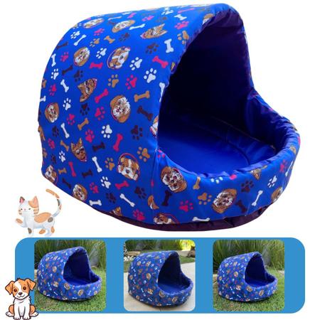 Caminha Para Cachorro e Gatos Iglu Nylon Grande Diversas Cores - Tornado Pet Imagem de Caminha Para Cachorro e Gatos Iglu Nylon Grande Diversas Cores