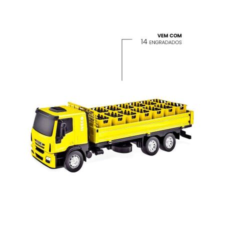 Miniatura Caminhão Brinquedo Infantil Iveco Bebidas Garrafas