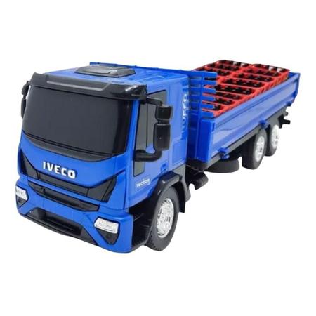 Miniatura Caminhão Brinquedo Infantil Iveco Bebidas Garrafas