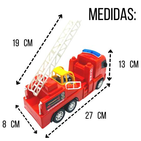 Caminhão de Bombeiro de Brinquedo Grande - Diverplas