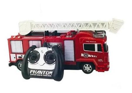 Brinquedo Caminhão de Bombeiro com Controle Remoto 7Fçs - Shop