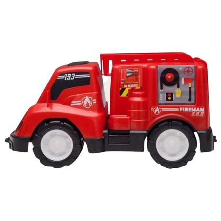 Brinquedo Caminhao Bombeiro Mini Truck 073 - Samba Toys