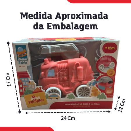 Caminhão Bombeiro C/ Escadas Brinquedo Infantil Colorido - Compre