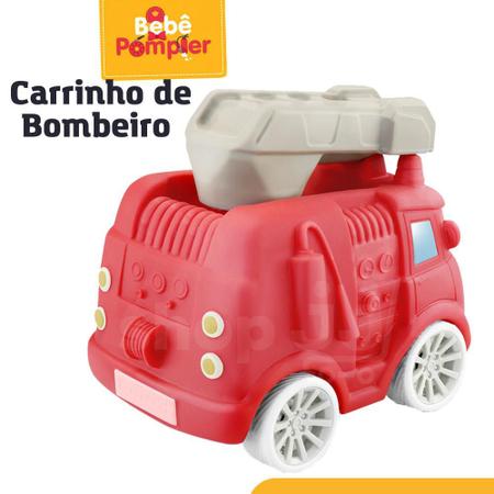 Caminhão Bombeiro C/ Escadas Brinquedo Infantil Colorido - Compre