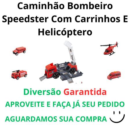 brinquedo Caminhão pista de brinquedos para carrinhos speedster bombeiro -  POLIBRINQ pk008