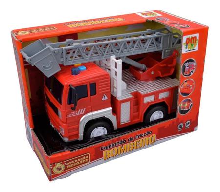 Motor de bombeiros realista, conjunto de brinquedos de caminhão de