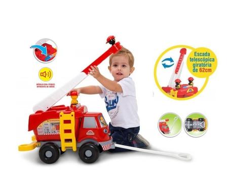 Caminhao Bombeiros Grande Com Som Mercotoys Imagem de Caminhao Bombeiros Grande Com Som Mercotoys