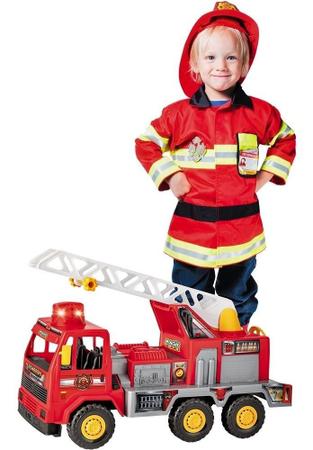 Caminhão Brinquedo Bombeiro Fire c/ Som E Luz - Magic Toys no Shoptime