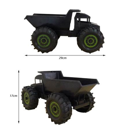 Caminhão Brinquedo Caçamba 4x4 Infantil Menino 30x17cm