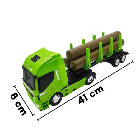 Brinquedo Caminhão Tora Hi Way Iveco Verde