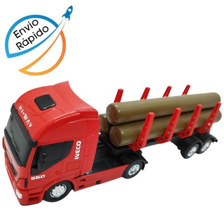 Caminhão Brinquedo Infantil Carga de Madeira Grande Iveco em Promoção na  Americanas