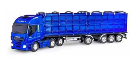 Caminhao Graneleiro Iveco HI-WAY AZUL Usual Brinquedos 582 - Ri Happy