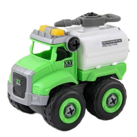 Imagem de Caminhão Brinquedo Mini Truck Lixo Acessório Montar Infantil