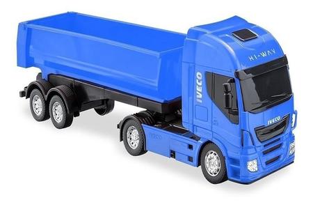 Caminhão Brinquedo Iveco Basculante Caçamba Hi-way Miniatura