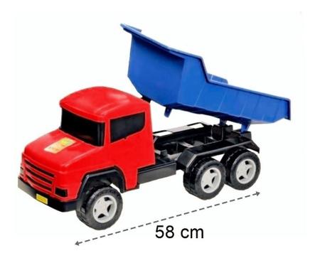 Caminhão Caçamba de brinquedo gigante carrega terra truck 58cm - Adijomar  Brinquedos - Caminhões, Motos e Ônibus de Brinquedo - Magazine Luiza