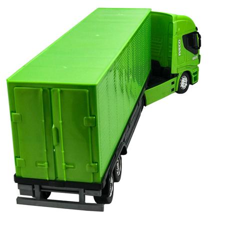 Caminhão de Brinquedo Infantil Carreta Iveco Grande Verde