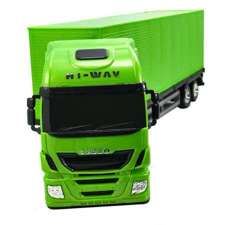 Caminhão de Brinquedo Infantil Carreta Iveco Grande Verde