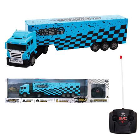 Caminhão Carreta de Controle Remoto - Big Truck - Sortido - Unik Toys