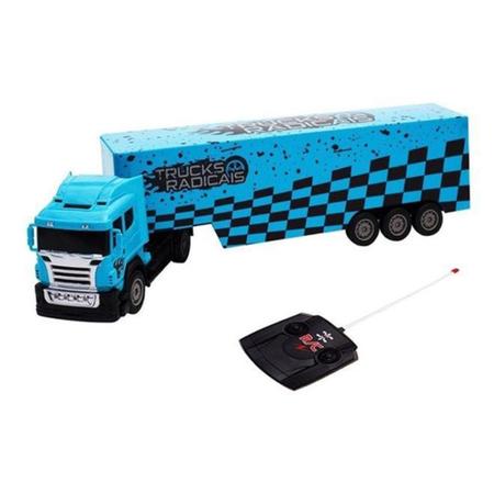 Caminhão Carreta com Controle Remoto - Big Truck com Luz - Laranja