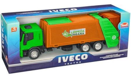 Brinquedos para Crianças / Primeira Viajem Caminhão Iveco Coletor de Lixo 