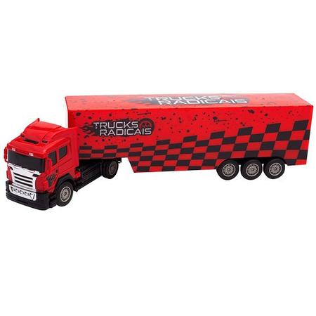 Caminhão Basculante Rc com Controle Remoto Vermelho – Magia Toy