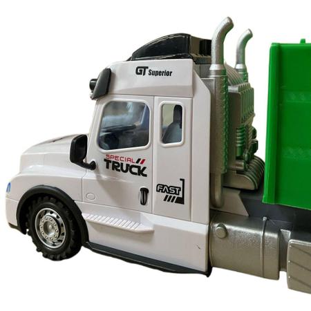 Imagem de Caminhão Controle Remoto C/ Luz E Som Abre Baú Truck De Lixo - CKS