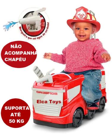 Imagem de Caminhão De Brinquedo Bombeiro Infantil - Giant - Roma Brinquedos