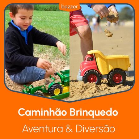 Grande Caminhão de contêineres em Metal Infantil Brinquedo