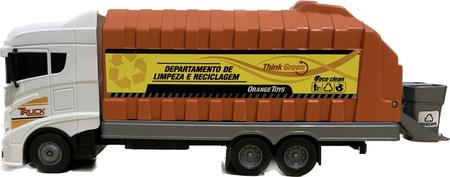 Imagem de Caminhão De Brinquedo Coletor de Lixo e Reciclagem Infantil