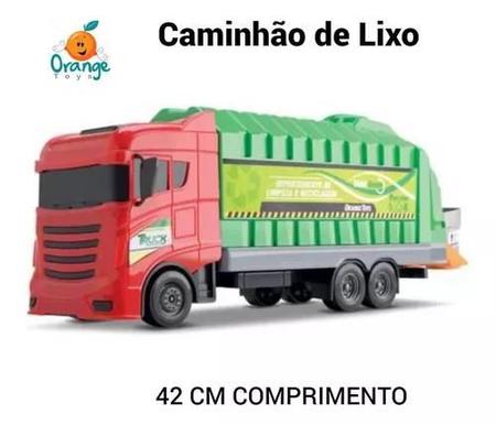 Imagem de Caminhão De Brinquedo Coletor de Lixo e Reciclagem Infantil