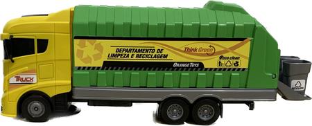 Imagem de Caminhão De Brinquedo Coletor de Lixo e Reciclagem Infantil